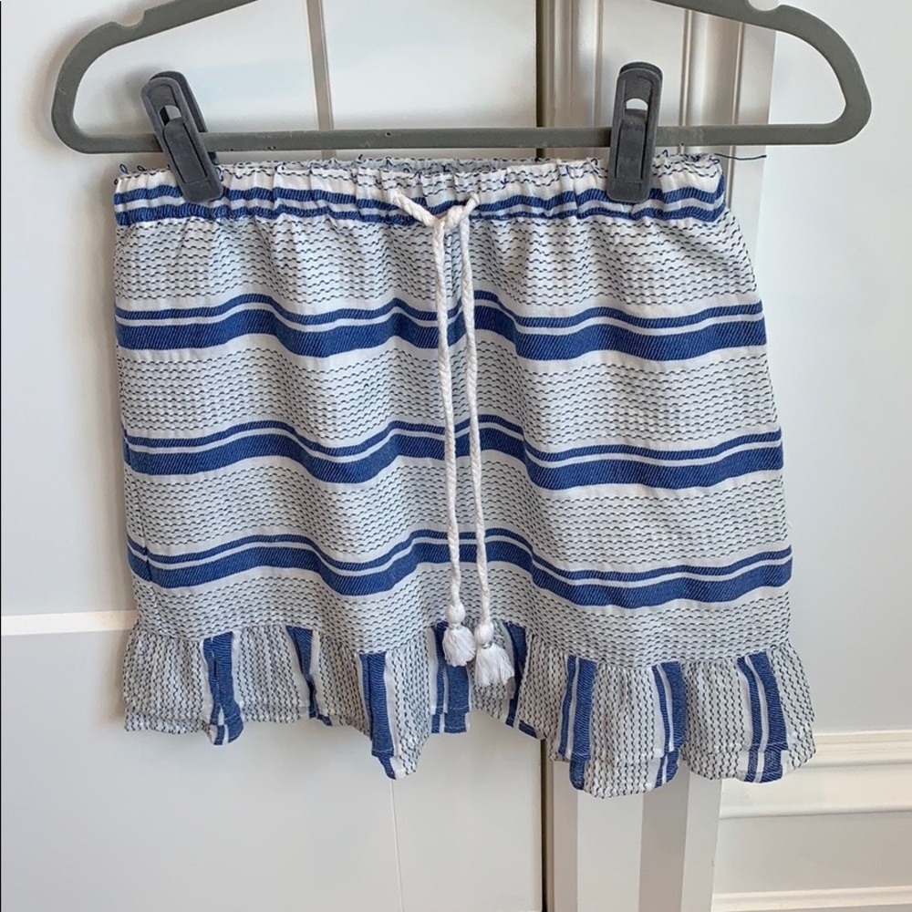 Lost and wander blue and white striped skirt
